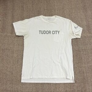 Engineered Garments Shirt Mens Medium White Tudor City V Neck